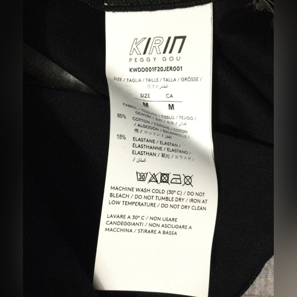 Kirin Peggy Gou Jersey Open Back Long Sleeve Bodysuit Black - Picture 10 of 12